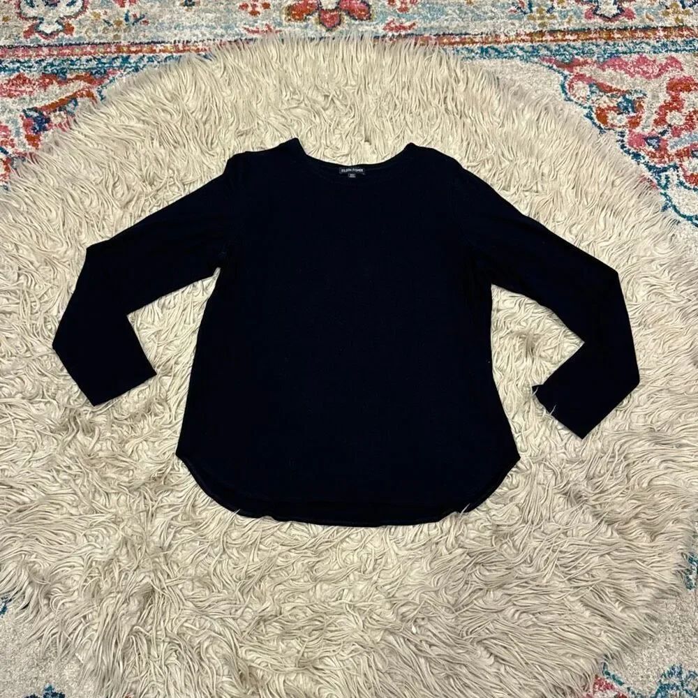 Eileen Fisher soft black shirt size Medium